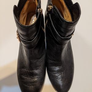 COACH- Black Leather booties